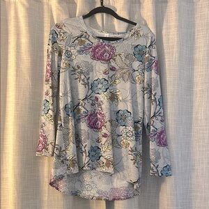 Floral Long Sleeve Women's Top